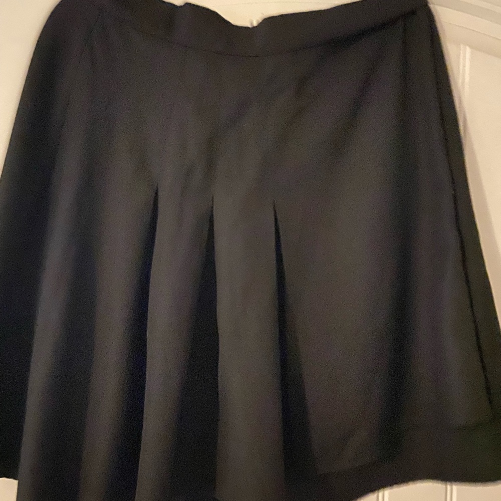 Torrid Black Pleated A-Line Mini Skirt
